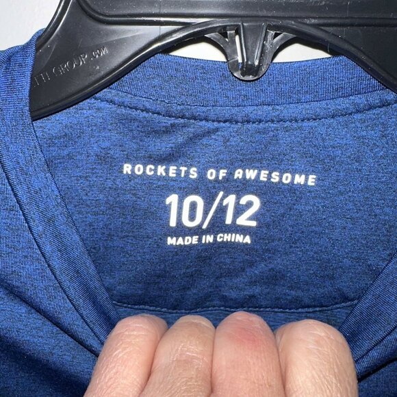 Rockets of Awesome mid-weight wicking sweatshirt w/side pockets, size L (10/12) - Picture 3 of 4
